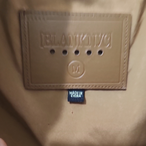 Blank NYC Tan and Denim Puffer Jacket - Picture 6 of 9